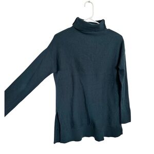 LOFT Dark Green Turtleneck Sweater XS teal soft long sleeve top blouse